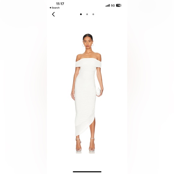 Misha midi dress white - Picture 1 of 2
